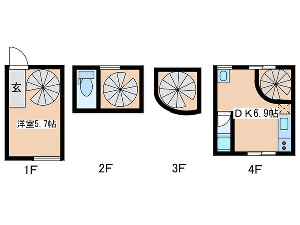 VOLUTES　MON-NAKAの物件間取画像